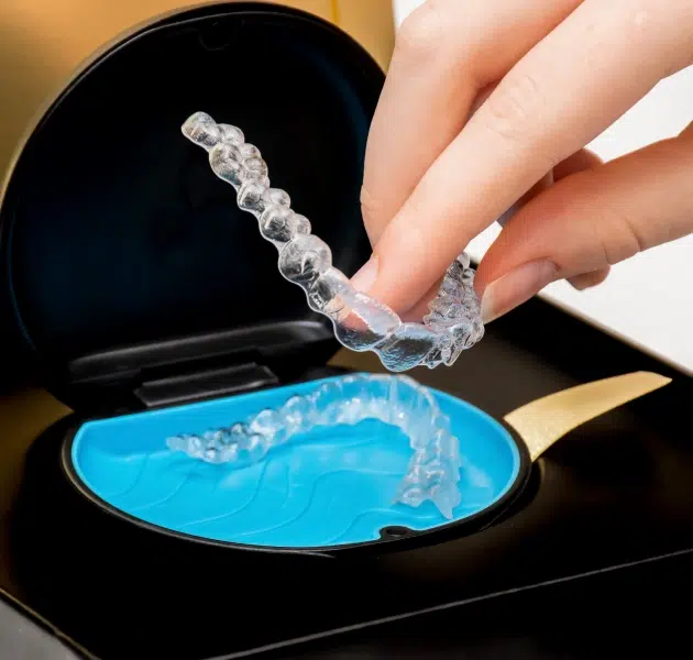 Confident smile after Invisalign treatment